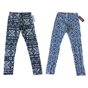 Arizona Jeans Girls Tribal Print Leggings Set/2